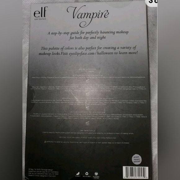 Lot of 2 e.l.f Cosmetics Beauty Books Vampire, & Diva - Picture 4 of 7